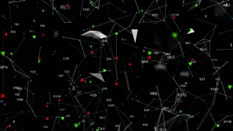 Background of stockbroker. Depth of field.Global Computer Network. Software Stock Footage 97254818