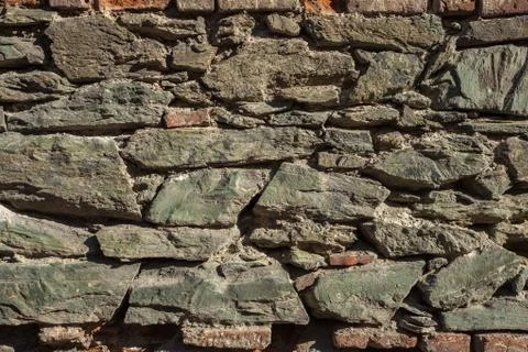 Background of stone and brick wall texture photo Stock-Fotos