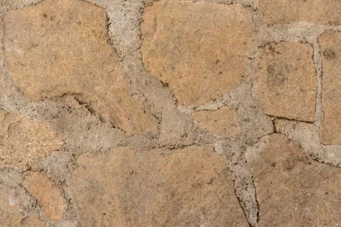 Background of stone-paved uneven track Stock Photos