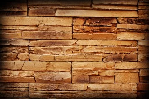 Background of stone wall texture Stock Photos