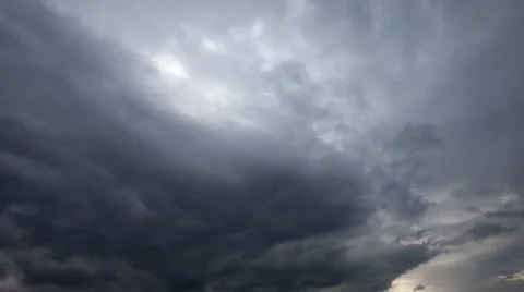 Background of storm clouds before a thunder-storm. Timelapse Stock Footage 42627814