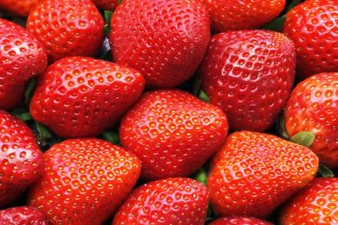 Background of strawberries Stock Photos