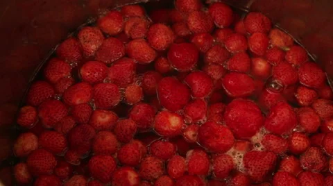 Background of strawberry jam Stock Footage 52979360