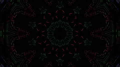 Background stripes and flashing with shining light dots. Animation with circles Video stock 231797232