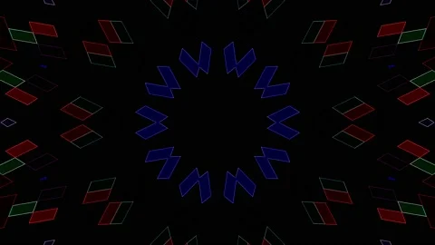Background stripes and flashing with shining light dots. Animation with circles Video stock 237555847