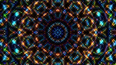 Background stripes and flashing with shining light dots. Animation with circles Video stock 247284590