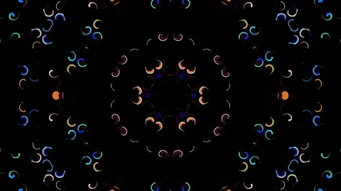 Background stripes and flashing with shining light dots. Animation with circles Video stock 247340964
