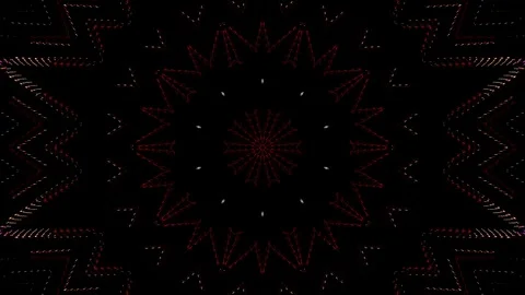 Background stripes and flashing with shining light dots. Animation with circles Video stock 248380468