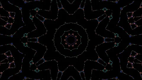 Background stripes and flashing with shining light dots. Animation with circles Video stock 268897938