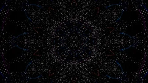 Background stripes and flashing with shining light dots. Animation with circles Video stock 294056255