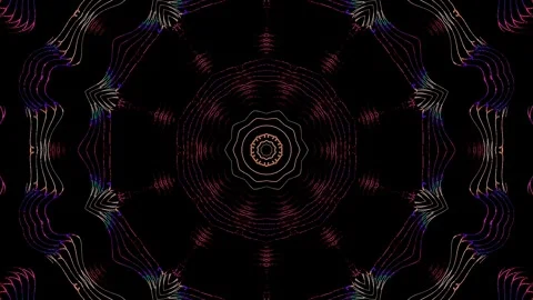 Background stripes and flashing with shining light dots. Animation with circles Video stock 295224976
