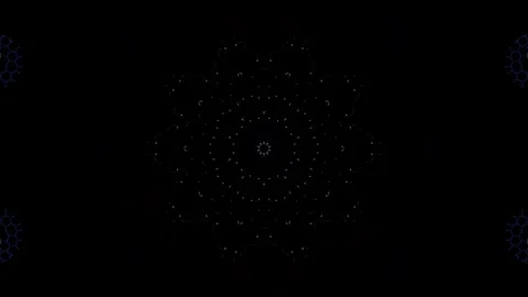 Background stripes and flashing with shining light dots. Animation with circles Video stock 297422891