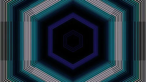 Background stripes and flashing with shining light dots. Animation with circles 動画素材 298031519