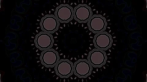 Background stripes and flashing with shining light dots. Animation with circles Video stock 304754452