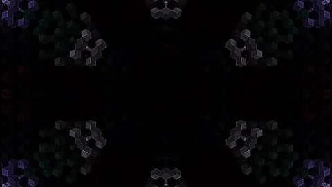 Background stripes and flashing with shining light dots. Animation with circles Stock Footage 308864375
