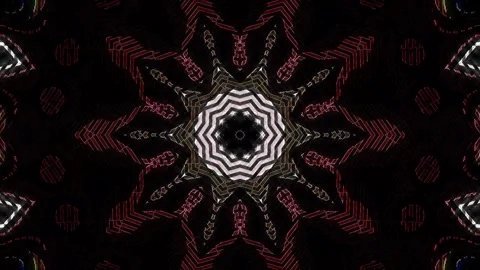 Background stripes and flashing with shining light dots. Animation with circles Video stock 320842907