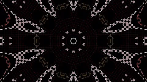 Background stripes and flashing with shining light dots. Animation with circles Video stock 320842921