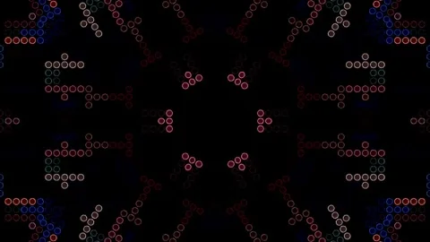 Background stripes and flashing with shining light dots. Animation with circles Video stock 320843005