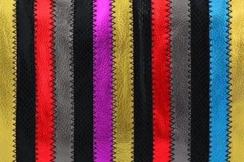 Background from strips of leather Stock Photos