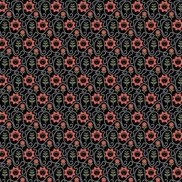 Background with stylized antique plant elements for websites, textiles, pre.. Illustrazione stock