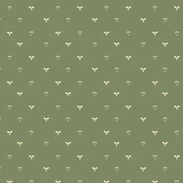 Background with stylized plant elements and hearts for websites, textiles, .. Stock Illustration