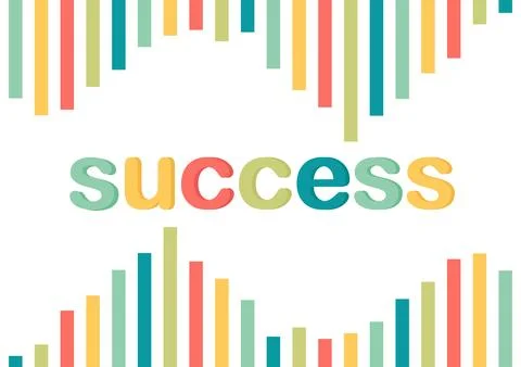 Background with success theme Stock Illustration