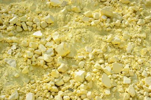 Background of Sulphur Texture Stock Photos