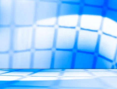 Background summer blue light wall studio room solid kitchen podium floor Stock Illustration