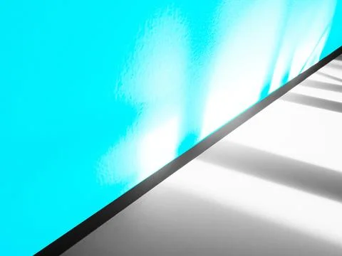 Background summer blue wall studio room solid kitchen podium floor 스톡 일러스트