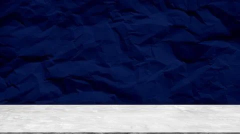 Background summer blue wall studio room solid kitchen podium floor Stock Photos