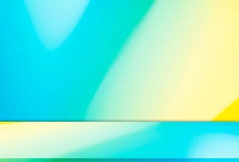 Background summer blue yellow wall studio room solid kitchen podium floor 库存照片