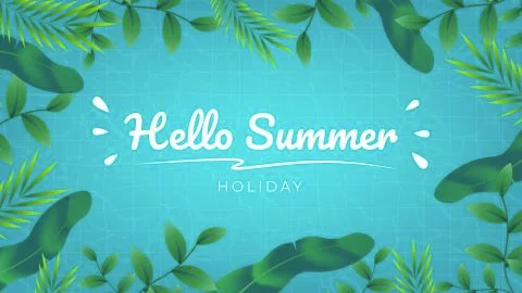 Background for a summer day can be used for banner, landing page banner, etc Stock Illustration