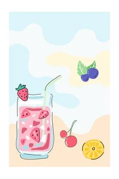 Background summer Stock-Illustration