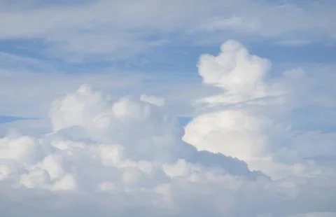 Background summer sky. Blue background. blue sky background with tiny clouds Stock Photos