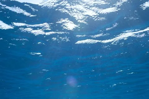 Background of sunlight in deep water Stock Photos