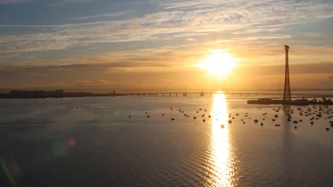 Background of sunrise in Cadiz Vidéo 120008601