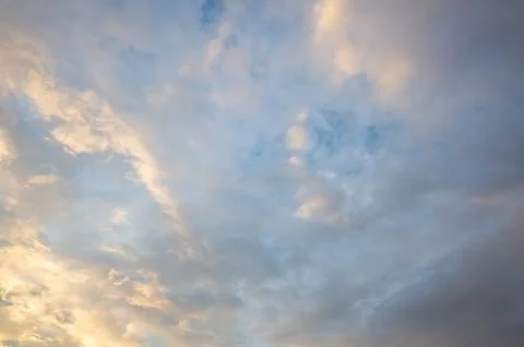 Background of sunset clouds on heaven Stock Photos