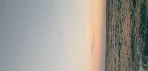 Background with sunset on the sea Stock Photos