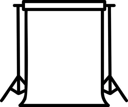 Background Support Stand System Line Icon Stockillustratie