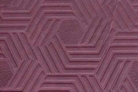 Background surface with a pattern of dark red hexagon geometric shapes, textu Foto stock
