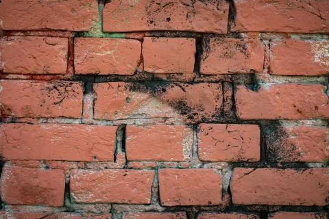 Background from the surface of the red brickwork Stock Photos