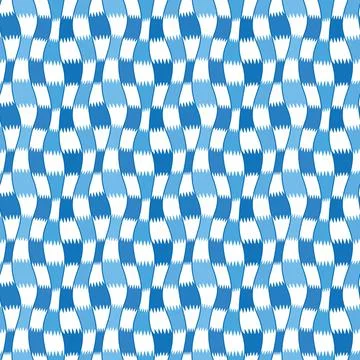 Background surface with repeating wave pattern, vector illustration Stock Illustration