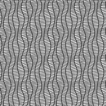 Background surface with repeating wave pattern, vector illustration Stock Illustration
