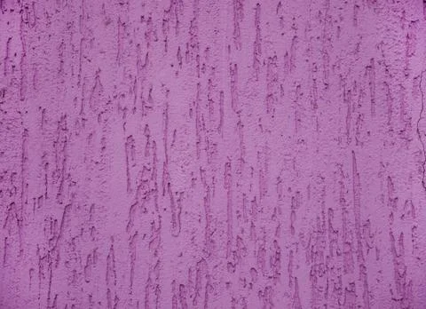 Background surface with the texture of pink plaster. Old cement horizontal wa Foto stock