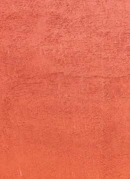 Background surface with the texture of red plaster. Stock Photos