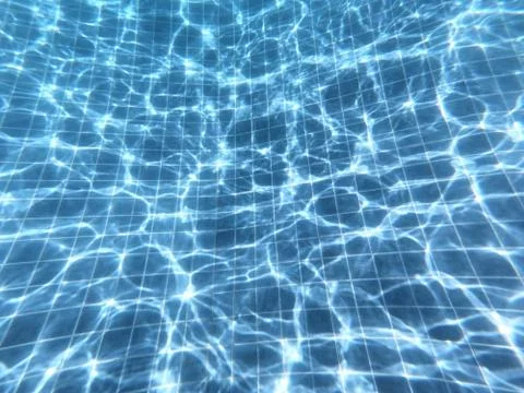 Background from surface of water in pool Stock Photos