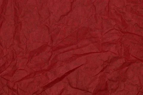 Background surface of wrinkled red and crumpled paper Stock Photos