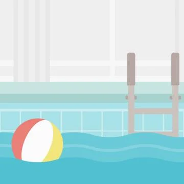 Background of swimming pool 스톡 일러스트