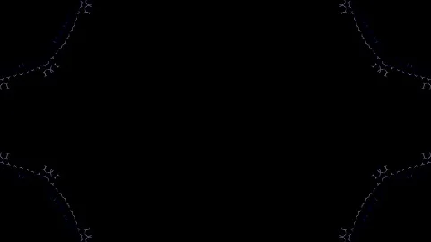 Background with symmetrical geometric shapes and modern kaleidoscope motion. Video stock 328352425