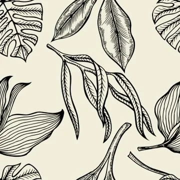 Background with tea leaf. Stock Illustration